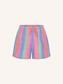 Gekleurde gestreepte short isa rainbow