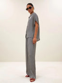 Gestreepte blouse barley silky stripe