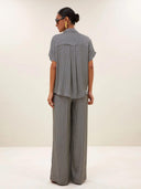 Gestreepte blouse barley silky stripe