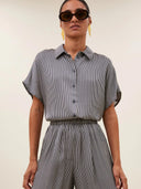 Gestreepte broek benji silky stripe pants