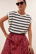 Gestreepte top tobi stripe top