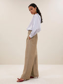 Gouden broek benji gloss pants gold