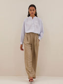 Gouden broek benji gloss pants gold