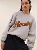 Grijze bibi ready sweater grey melee