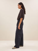 Geruite top jet check blouse