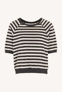 Zwarte neva slub stripe top