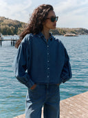 Sarah short denim blouse