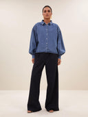 Sarah short denim blouse