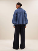 Sarah short denim blouse