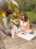 Witte mouwloze top meryl dobby