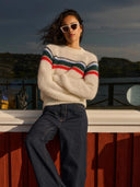 Gestreepte trui liam stripe off white