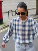 Geruite blouse nyka tokyo check