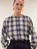 Geruite blouse nyka tokyo check