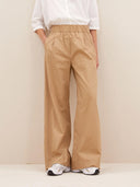 Camel broek benji poplin pants