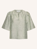 Mintgroene blake gloss blouse
