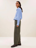 Blauw gestreepte blouse lise