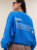 Blauwe bibi dictionary sweater