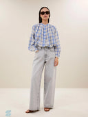 Geruite blouse nyka check