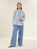 Geruite blouse nyka check