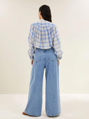 Geruite blouse nyka check