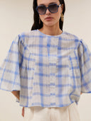 Geruite blouse nyka check