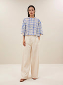 Geruite blouse nyka check