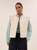 Reversible bodywarmer joelle sparkle jacket
