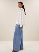 Blouse met broderie bowie