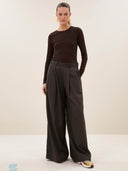 Wide-leg pantalon sef