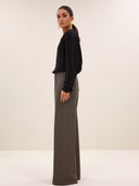 Bruine broek lissa herringbone