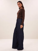 Wide-leg pantalon sef