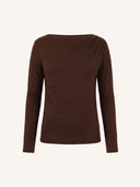 Bruine leya sparkle top
