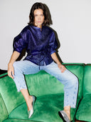 Metallic blouse christi