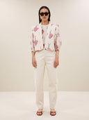 Creme blouse becky ikat