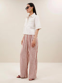 Creme philipe twill top