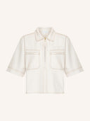 Creme philipe twill top