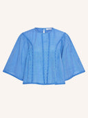 Blauwe blouse davin athia