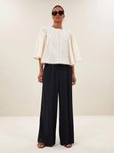 Off-white blouse davin seersucker