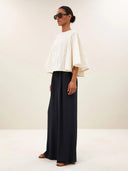 Off-white blouse davin seersucker