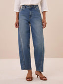 Blauwe begum mid jeans