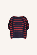 Donkerblauw gestreepte top merle heavy flame