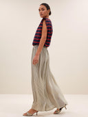 Donker blauwe top diede heavy flame stripes