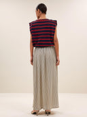 Donker blauwe top diede heavy flame stripes
