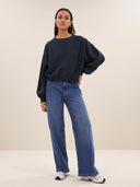 Glitter sweater bodil sparkle midnight
