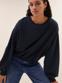Glitter sweater bodil sparkle midnight