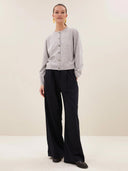 Donkerblauwe pantalon benji pine stripe