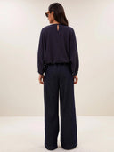 Donkerblauwe blouse gaya