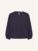 Donkerblauwe blouse gaya
