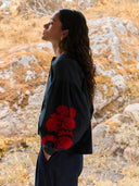 Geborduurde janet blouse