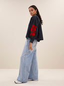 Geborduurde janet blouse